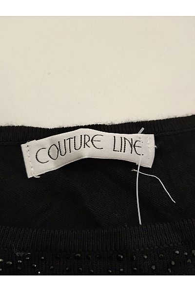 COUTURE LINE Černý dámský pulovr s flitry a asymetrickým střihem Vel. DE 50 | COUTURE LINE | obrázek 8