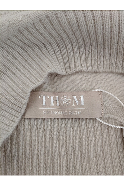 THOM By Thomas Rath Béžový vlněný pulovr do véčka Vel. DE 44 | THOM By Thomas Rath | obrázek 4