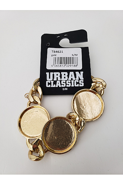 URBAN CLASSICS zlatý masivní náramek s leopardím motivem | URBAN CLASSICS | obrázek 4
