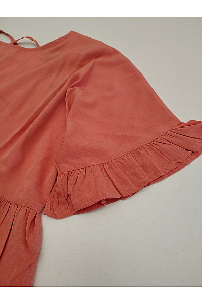 boohoo Oranžové letní šaty s krátkým rukávem Vel. EU 36 | boohoo | obrázek 3