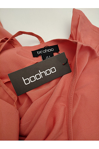 boohoo Oranžové letní šaty s krátkým rukávem Vel. EU 36 | boohoo | obrázek 7