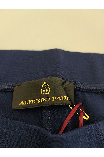 Alfredo Pauly Modré dámské kalhoty s vysokým pasem Vel. DE 38 | Alfredo Pauly | obrázek 7