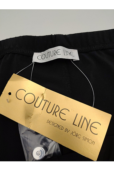 COUTURE LINE Černé široké elegantní kalhoty s vysokým pasem Vel. DE 48 | COUTURE LINE | obrázek 4