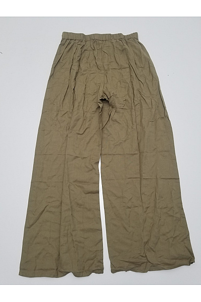boohoo Dámský khaki komplet palazzo široké kalhoty a top Vel. 46 | boohoo | obrázek 4