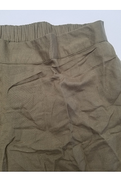 boohoo Dámský khaki komplet palazzo široké kalhoty a top Vel. 46 | boohoo | obrázek 6