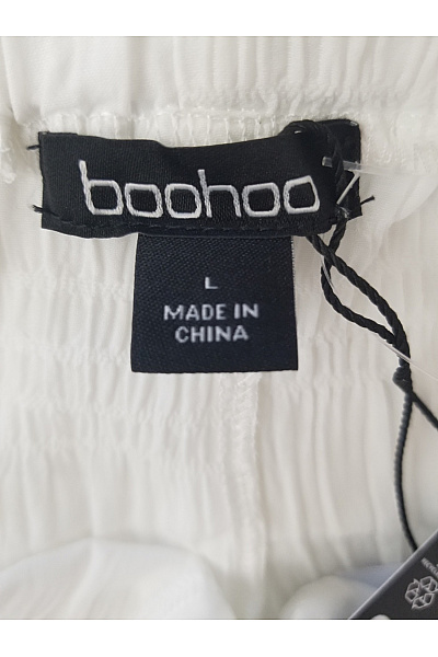 boohoo Bílý oversized komplet košile a kraťasy Velikost L | boohoo | obrázek 7