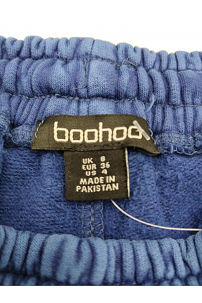 boohoo Dámský bavlněný komplet mikina a šortky modrý oversized Vel. EU 36 | boohoo | obrázek 10