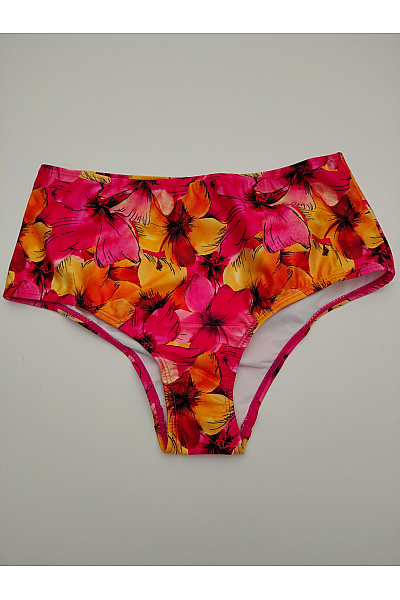 Boohoo Dámské Plavkové Kalhotky S Vysokým Pasem Květinové Vel. 38