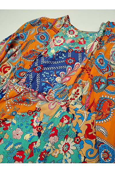boohoo Barevné boho šaty s dlouhým rukávem Velikost US 12 | boohoo | obrázek 6