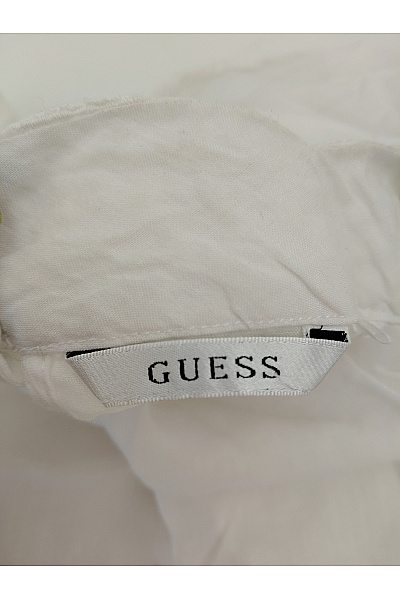 Guess Bílá krajková crop halenka se stojáčkem a balonovými rukávy Vel. US S | Guess | obrázek 5