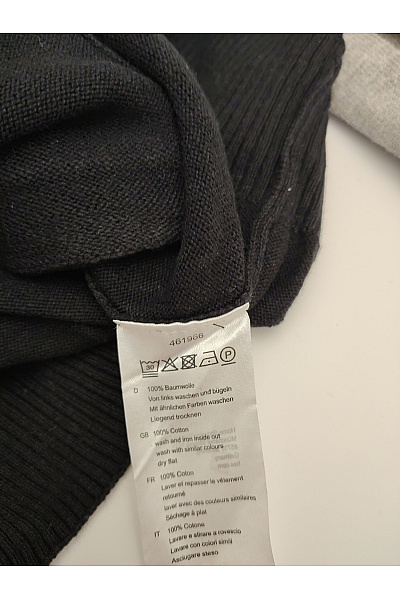 GENTLEMEN SELECTION Pánský bavlněný pletený kardigan na zip černý Vel. EU 48 | GENTLEMEN SELECTION | obrázek 6