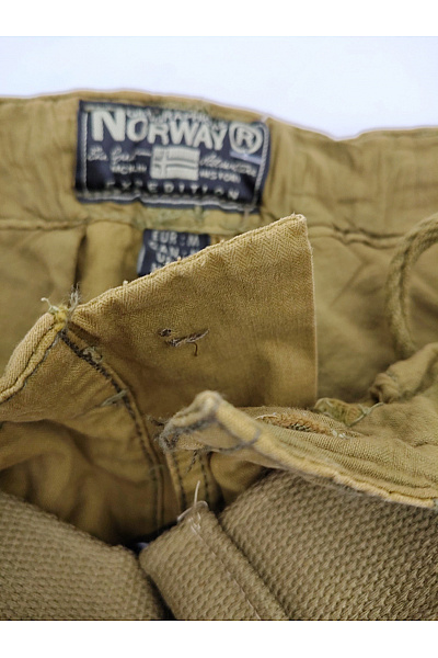 Geographical Norway Pánské khaki cargo kraťasy s kapsami a páskem Velikost M | Geographical Norway | obrázek 9