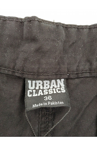 URBAN CLASSICS Pánské bavlněné cargo kraťasy s kapsami černé Vel. EU 36 | URBAN CLASSICS | obrázek 4