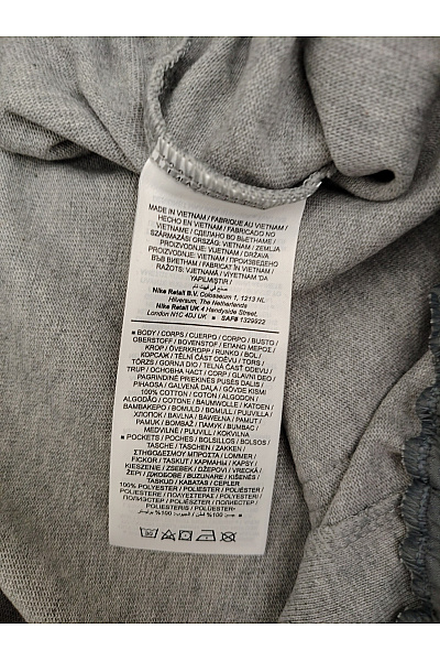Nike Pánské šedé bavlněné teplákové kraťasy s kapsami Velikost US XL | Nike | obrázek 5