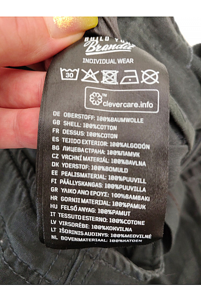 Brandit Černé bavlněné cargo kalhoty s kapsami Vel. S | Brandit | obrázek 5