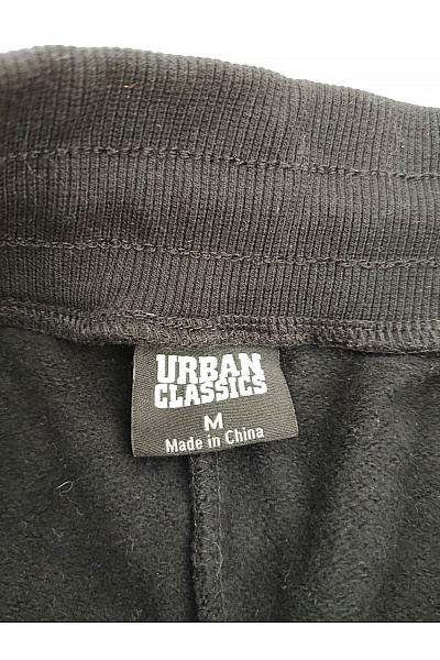 URBAN CLASSICS Černobílé bavlněné tepláky s lampasem Velikost M | URBAN CLASSICS | obrázek 5