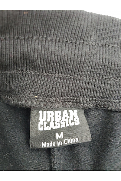 URBAN CLASSICS Černobílé bavlněné tepláky s lampasem Velikost M | URBAN CLASSICS | obrázek 6