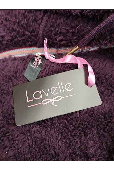 Lavelle Dámská fialová chlupatá mikina na zip s kapucí Vel. DE 44 | Lavelle | obrázek 8