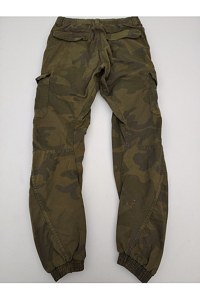 URBAN CLASSICS Pánské khaki maskáčové cargo kalhoty jogger s kapsami Velikost 28 | URBAN CLASSICS | obrázek 9