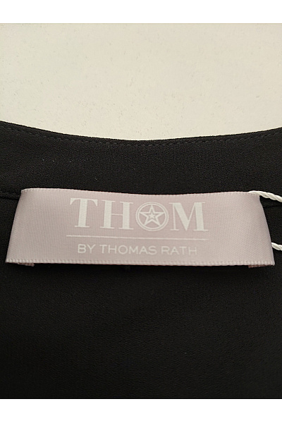 THOM By Thomas Rath Černá elegantní košilová halenka s dlouhým rukávem Vel. DE 38 | THOM By Thomas Rath | obrázek 9