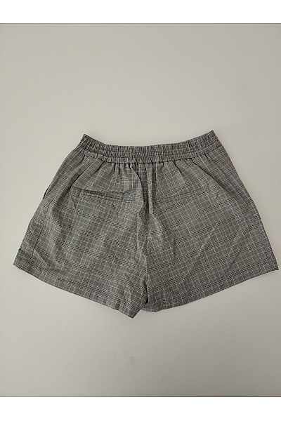 PULL&BEAR Šedé kostkované kraťasy s vysokým pasem Vel. 28 | PULL&BEAR | obrázek 6