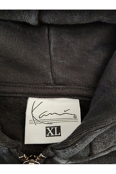 Kani Pánská černá mikina na zip s kapucí vintage streetwear Vel. XL | Kani | obrázek 6