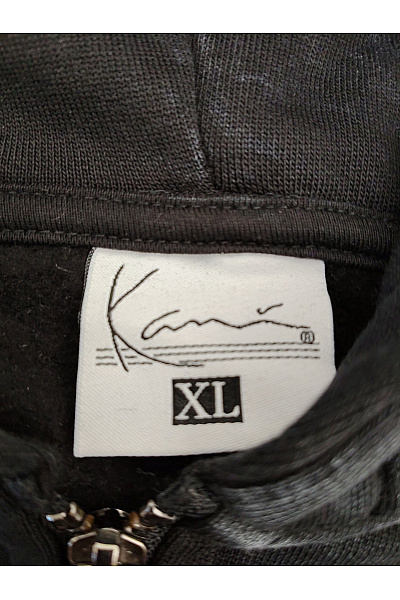 Kani Pánská černá mikina na zip s kapucí vintage streetwear Vel. XL | Kani | obrázek 7