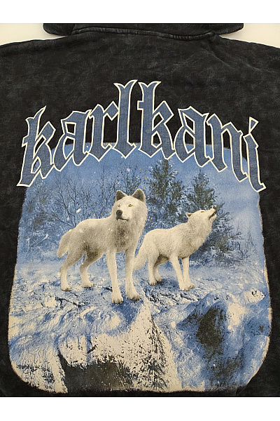 Kani Pánská černá mikina na zip s kapucí vintage streetwear Vel. XL | Kani | obrázek 10