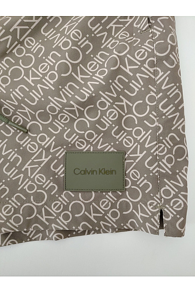 Calvin Klein Khaki plavecké kraťasy s potiskem Velikost M | Calvin Klein | obrázek 3