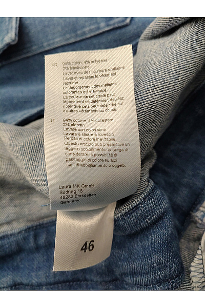 C'est tout Dámský bavlněný džínový overal s dlouhým rukávem smart casual Velikost DE 46 | C'est tout | obrázek 9