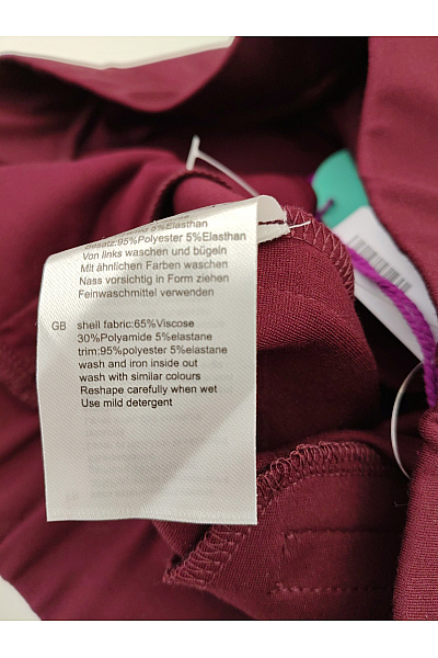 curvy me Červené elegantní kalhoty s kapsami a puky Velikost DE 44 | curvy me | obrázek 8
