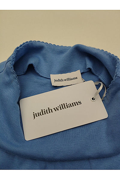 Judith Williams Modré dámské tričko se stojáčkem a krátkým rukávem basic Vel. DE 42 | Judith Williams | obrázek 5