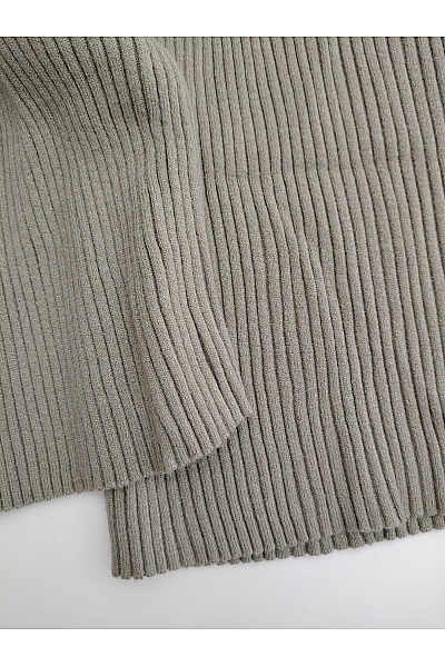 C'est tout Dámský khaki komplet palazzo široké kalhoty a vesta tichý luxus Velikost DE 38 | C'est tout | obrázek 8