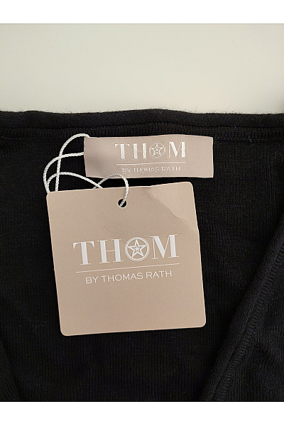 THOM By Thomas Rath Černý pletený kardigan bez zapínání Vel. DE 42 | THOM By Thomas Rath | obrázek 4