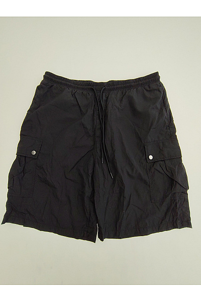 URBAN CLASSICS Černé koupací cargo kraťasy s kapsami Vel. XXL | URBAN CLASSICS | obrázek 2
