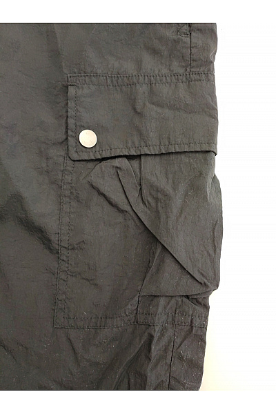 URBAN CLASSICS Černé koupací cargo kraťasy s kapsami Vel. XXL | URBAN CLASSICS | obrázek 3