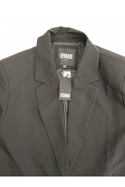URBAN CLASSICS Černé dámské blejzr sako jednořadé business Velikost XL | URBAN CLASSICS | obrázek 4