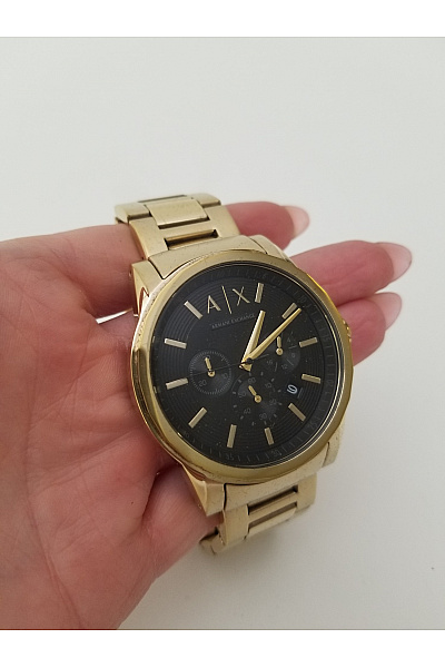 ARMANI Zlaté pánské hodinky chronograf smart casual | ARMANI | obrázek 3