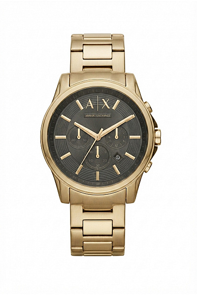 ARMANI Zlaté Pánské Hodinky Chronograf Smart Casual