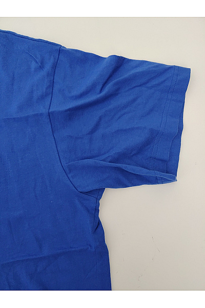 Obscure Couture Modré bavlněné pánské tričko s krátkým rukávem a nápisem Vel. L | Obscure Couture | obrázek 5
