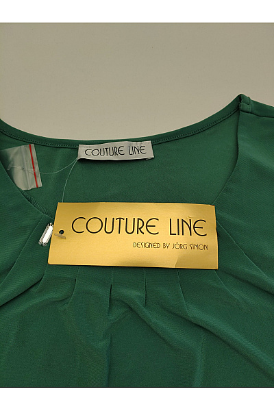 COUTURE LINE Zelená elegantní halenka s 3/4 rukávem a kamínky Velikost DE 48 | COUTURE LINE | obrázek 5