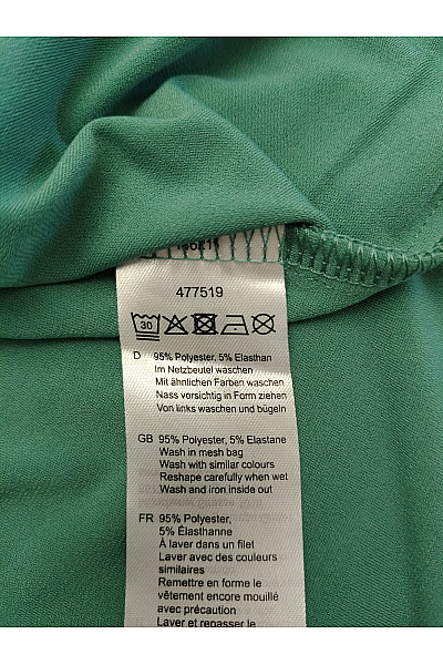 COUTURE LINE Zelená elegantní halenka s 3/4 rukávem a kamínky Velikost DE 48 | COUTURE LINE | obrázek 7