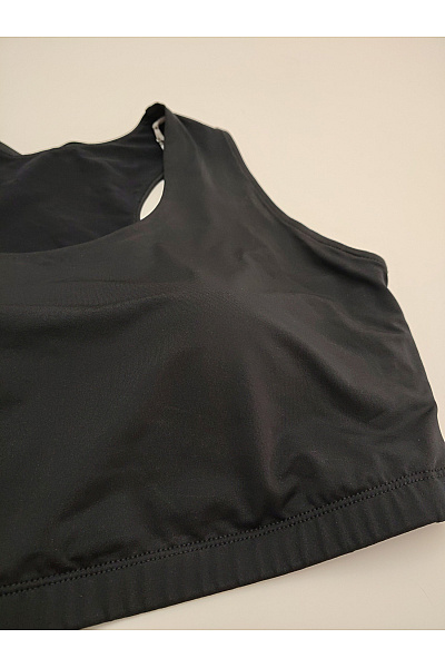 Černá sportovní podprsenka na cvičení fitness Velikost 42 | Unimoda | obrázek 3