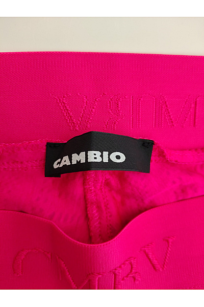 CAMBIO Růžové letní široké kalhoty s vysokým pasem Vel. L | CAMBIO | obrázek 5
