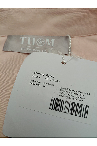 THOM By Thomas Rath Růžová košilová halenka s dlouhým rukávem oversize Vel. EU 44 | THOM By Thomas Rath | obrázek 8