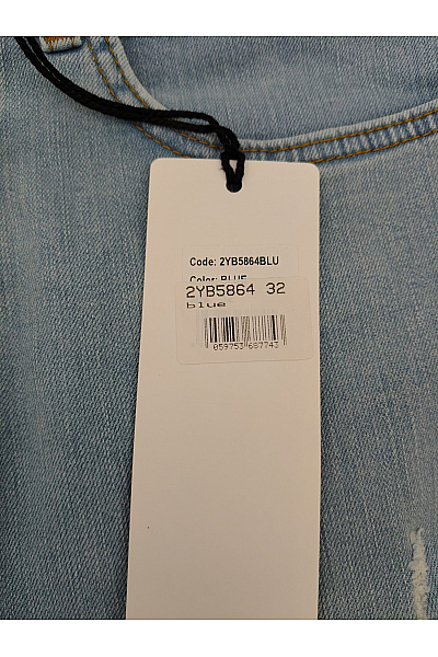 2Y PREMIUM Dámské modré džíny s dírami mom fit Velikost 32 | 2Y PREMIUM | obrázek 4