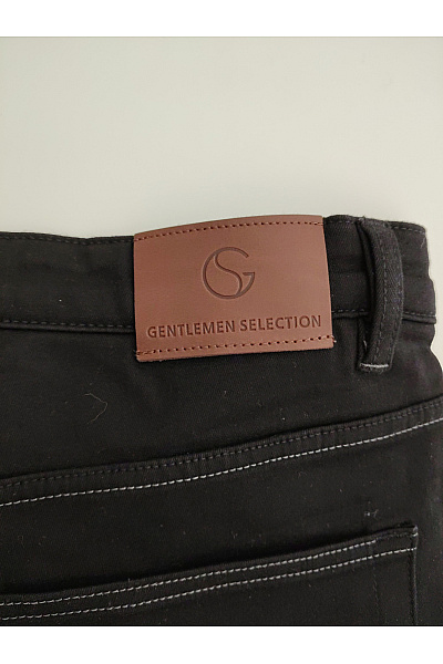 GENTLEMEN SELECTION Pánské černé bavlněné džíny rovné Velikost DE 28 | GENTLEMEN SELECTION | obrázek 10