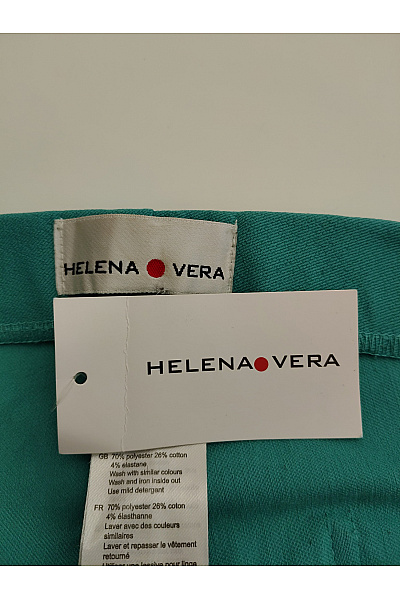 HELENA VERA Zelené dámské rovné kalhoty Vel. DE 42 | HELENA VERA | obrázek 5