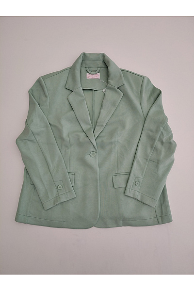 Jana Ina Dámské Khaki Blejzr S Jedním Knoflíkem Elegantní Business Vel. DE 48