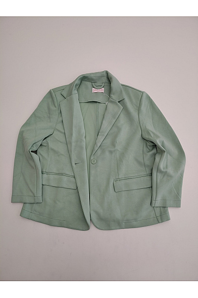 Jana Ina Dámské khaki blejzr s jedním knoflíkem elegantní business Vel. DE 48 | Jana Ina | obrázek 3